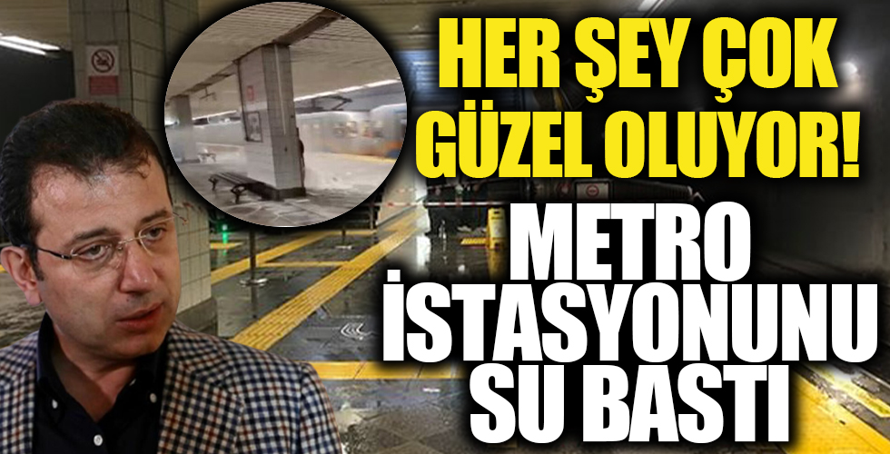 CHP'li İBB 2. yılında! İstanbul'daki Aksaray metro istasyonu sular altında kaldı