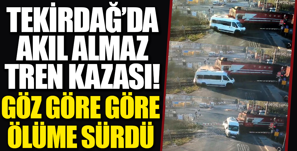 Tekirdağ Ergene'de tren kazası!