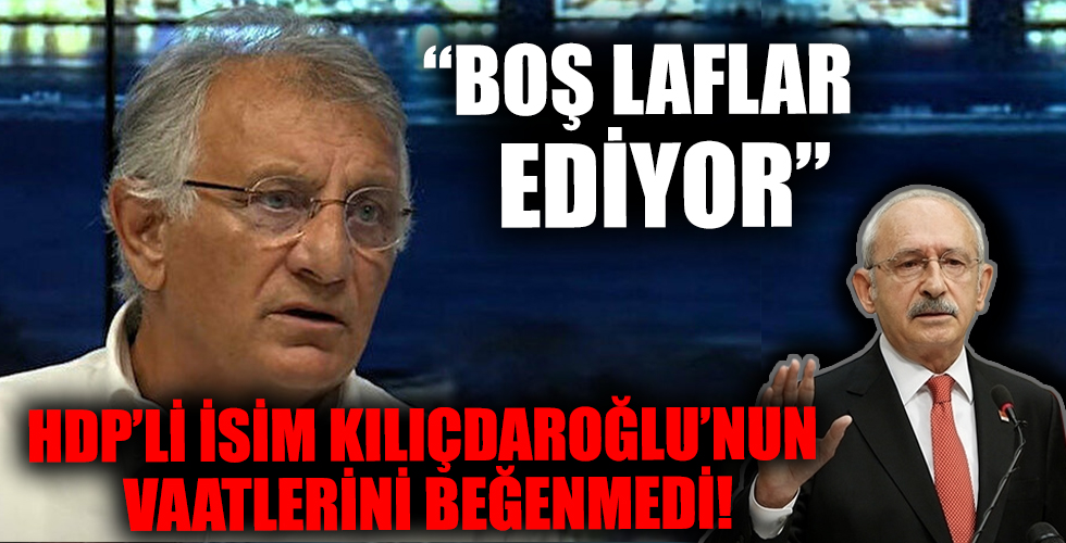 HDP'li Erol Katırcıoğlu: Kılıçdaroğlu boş laflar ediyor siyaset böyle olmamalı