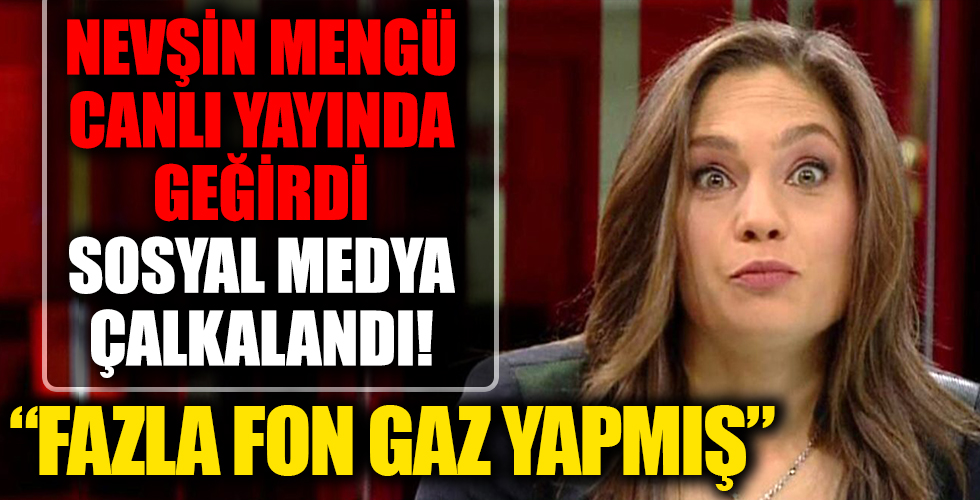 Nevşin Mengü'nün canlı yayında geğirmesi olay oldu! 'Fazla fon gaz yapmış'