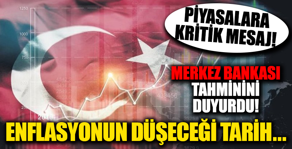 TCMB Başkanı'ndan enflasyon tahmini!;