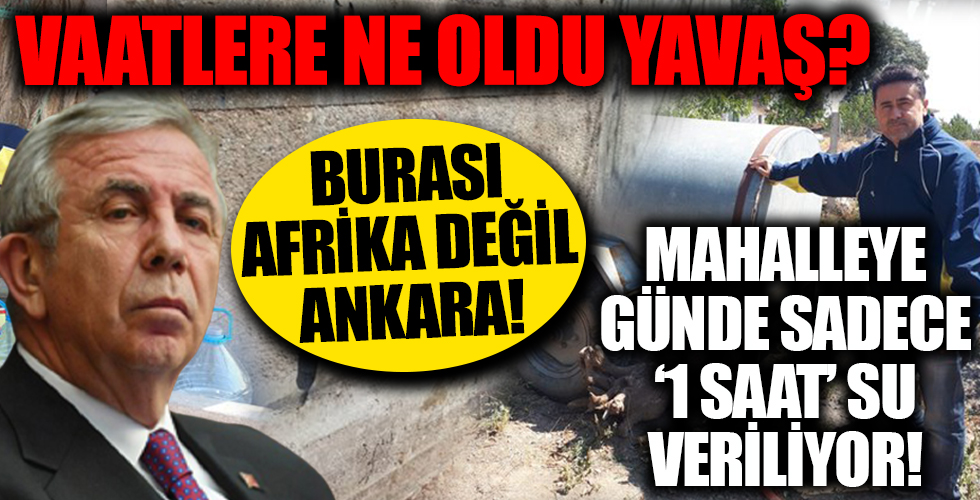 Burası Afrika değil Ankara! Vatandaştan Mansur Yavaş'a su isyanı!