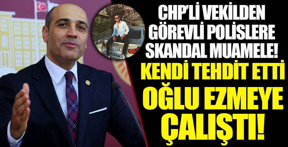 CHP'li vekil Fikret Şahin polisleri tehdit etti oğlu arabayla ezmeye çalıştı! Skandal olay
