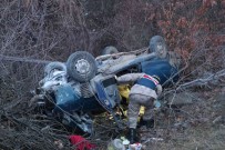 Otomobil Köprüden Dere Yatagina Uçtu Açiklamasi Kari-Koca Hayatini Kaybetti