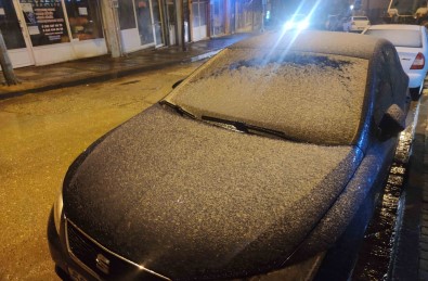 Tekirdag'da Kar Yagisi Basladi