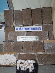Urla'da Binlerce Paket Kaçak Sigara Ele Geçirildi