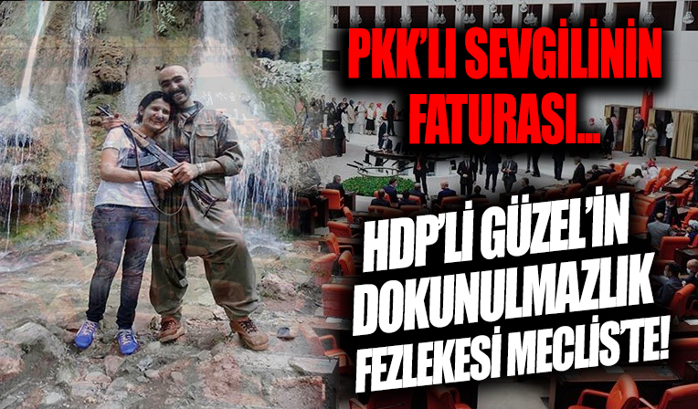 HDP'li Semra Güzel'in teröristlerle fotoğrafı ortaya çıkmıştı! Dokunulmazlık fezlekesi Meclis'e geldi
