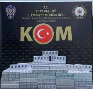 Siirt'te Bin 500 Paket Kaçak Sigara Ele Geçirildi