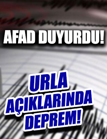 Ege Denizi'nde 4,3 büyüklüğünde deprem