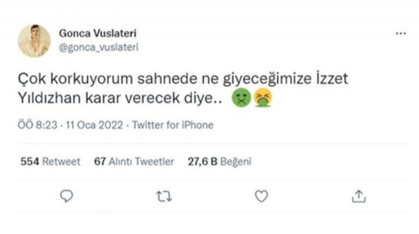İzzet Yıldızhan Gonca Vuslateri'yi korkuttu!