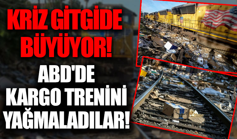 ABD'de tren soygunları başladı! Hareket halindeki trenlerde kargoları çalıyorlar