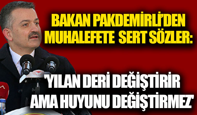 Bakan Pakdemirli'den HDP vekilinin teröristle fotoğrafına sessiz kalan muhalefete: Yılan derisini değiştirir ama huyunu değiştirmez