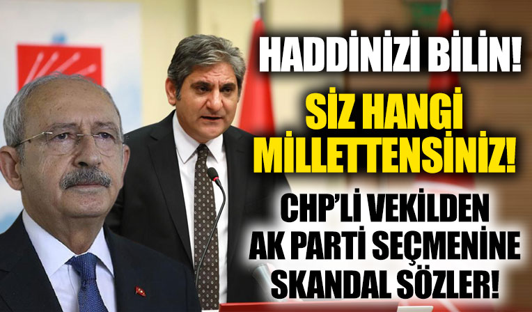 CHP'li vekilden AK Partiye oy verenlere skandal sözler!