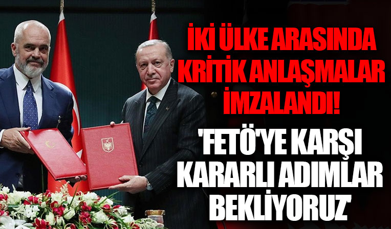 Başkan Erdoğan Arnavutluk'ta FETÖ ile mücadele mesajı: Somut adımlar atılması en büyük beklentimizdir