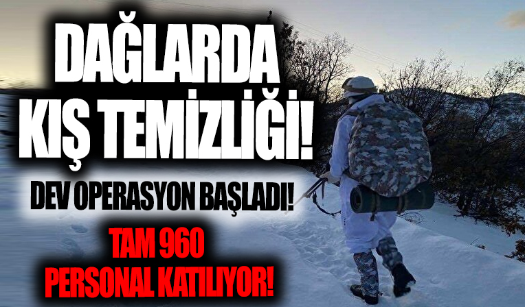 Bingöl'de dev operasyon: 960 personel katılıyor