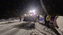 Karabük-Bartin Karayolunda Kar Ve Tipi Ulasimi Olumsuz Etkiliyor