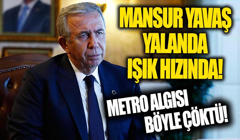 Mansur Yavaş Ulaşım ve Altyapı Bakanlığı'nı hedef almıştı! Metro yalanları çöktü...