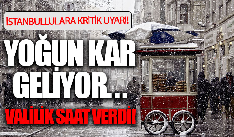 Meteoroloji ve valilik İstanbul'a kar yağacak saati açıkladı! İşte 5 günlük hava durumu: Hangi illere kar yağacak?