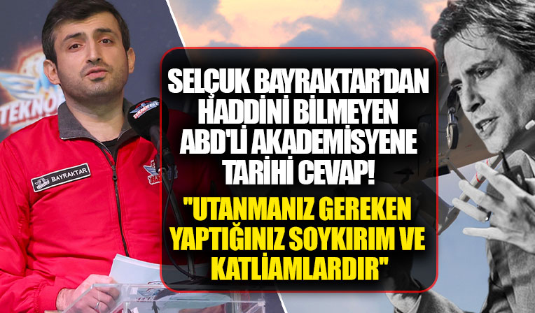 Selçuk Bayraktar'dan ABD'li profesör Max Tegmark'a tarihi cevap: Utanmanız gereken yaptığınız soykırım ve katliamlardır