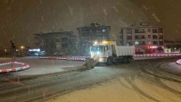 Düzce'de Kar Yagisi Gece Saatlerinde Etkili Oluyor