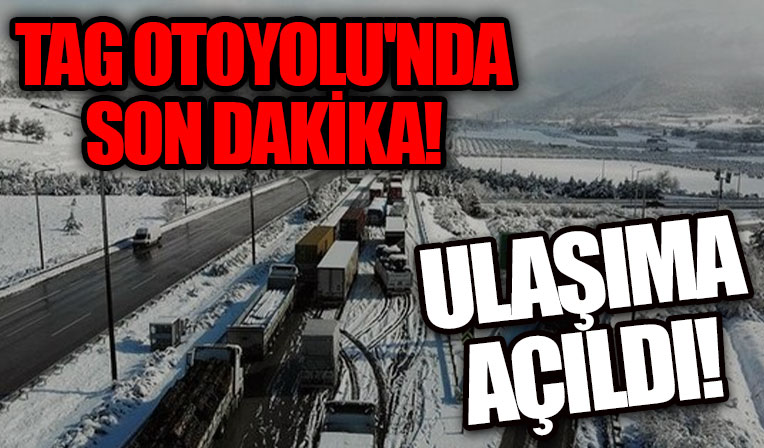 Gaziantep Valisi duyurdu! TAG Otoyolu kontrollü şekilde trafiğe açıldı