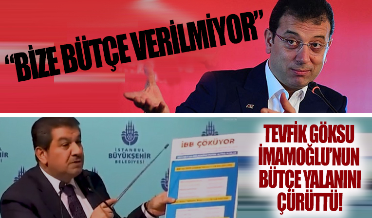Tevfik Göksu'dan Ekrem İmamoğlu'na bütçe cevabı