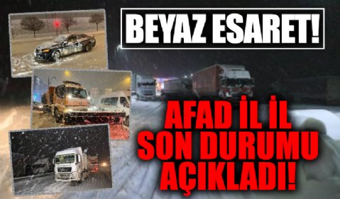 Yurt genelinde kar yağışı esareti! AFAD il il son dakika durumunu paylaştı! Yollar kapandı vatandaşlar mahsur kaldı kazalar yaşandı