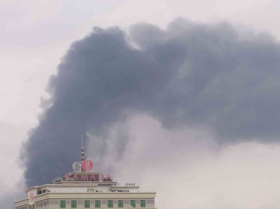 Elazig Stadyumunda Yangin