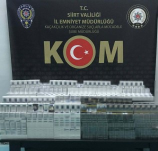Siirt'te 4 Bin 655 Paket Kaçak Sigara Ele Geçirildi