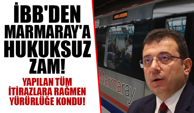 TCDD'den Marmaray'a uygulanan zam hakkında açıklama: İBB tarafından hukuksuz bir şekilde yürürlüğe kondu