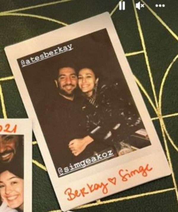 Simge Aköz ve Berkay Ateş'ten aşk pozu!