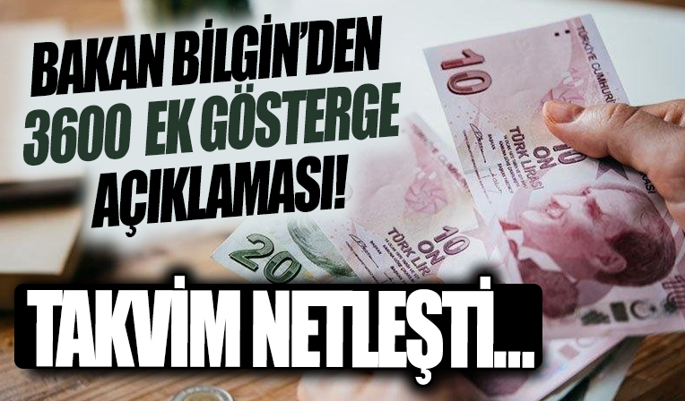 Bakan Bilgin'den flaş 3600 ek gösterge açıklaması!