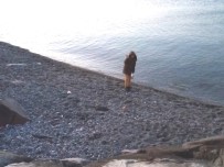 Bandirma'da Deniz Çekildi