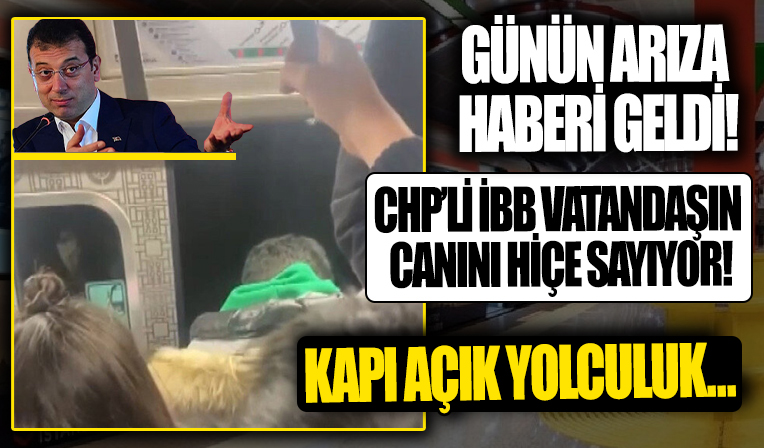 Günün arıza haberi geldi! Vatandaşlar arızalanan metroda kapı açık şekilde yolculuk etti...