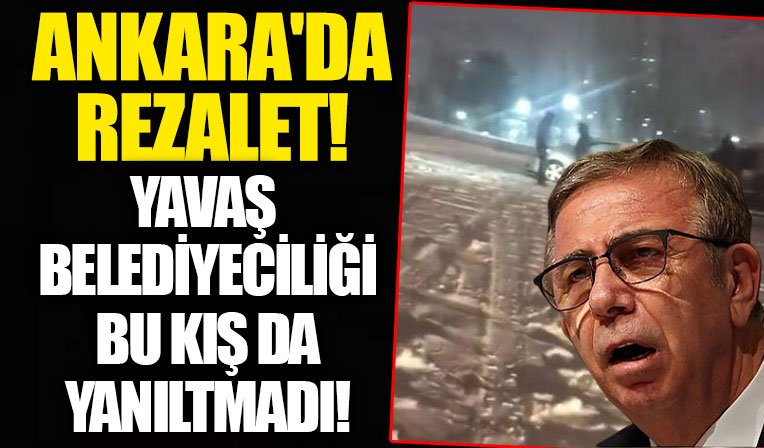 Ankara’da rezalet! CHP'li Mansur Yavaş uyuyor mu?