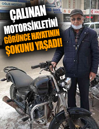 Çalınan motosikleti hurda halde bulununca sevinci kursağında kaldı