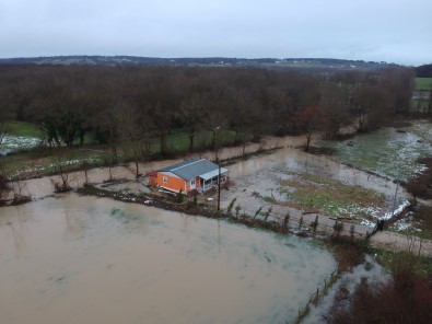 Sinop'ta Dere Tasti, Tarim Arazileri Sular Altinda Kaldi