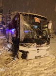 Amasya'da Yolcu Otobüsü Karli Yolda Kaza Yapti Açiklamasi 12 Yarali Haberi