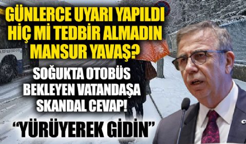 Kar Ankara'yı esir aldı! Otobüs gelmiyor diyen vatandaşa CHP'li ABB'den skandal sözler!