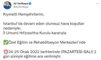 Özel Egitim Ve Rehabilitasyon Merkezlerinde 2 Gün Egitime Ara Verildi