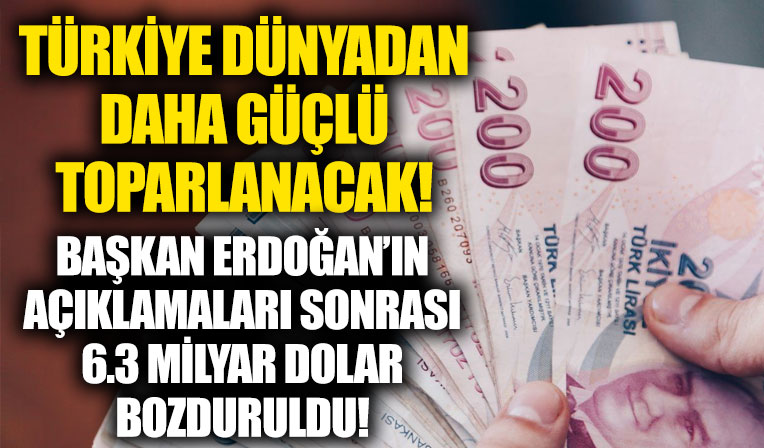 Türkiye dünyadan daha güçlü toparlanacak