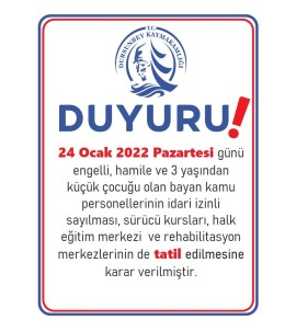 Dursunbey Kaymakamligi'ndan Izin Duyurusu