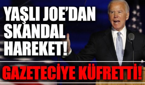 ABD Başkanı Joe Biden gazeteciye küfretti!