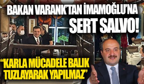Bakan Mustafa Varank'tan Ekrem İmamoğlu'na salvo! Karla mücadele balık tuzlayarak yapılmaz