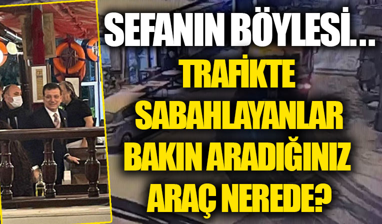Ekrem İmamoğlu'nun gittiği balıkçının önünde kar aracı görüldü