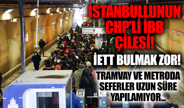 İstanbullunun toplu ulaşım çilesi bitmek bilmiyor! İETT, metro ve tramvay seferlerinin azlığı vatandaşı mağdur etti!