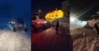 Yolu Kardan Kapanan Mezradaki Hasta 6 Saat Süren Çalismayla Hastaneye Götürüldü