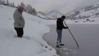 Amasya'daki Ziyaret Baraj Gölü Ilk Kez Buz Tuttu Haberi