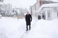 Baskan Özlü'nün Ziyaretlerine Kar Engel Olmuyor