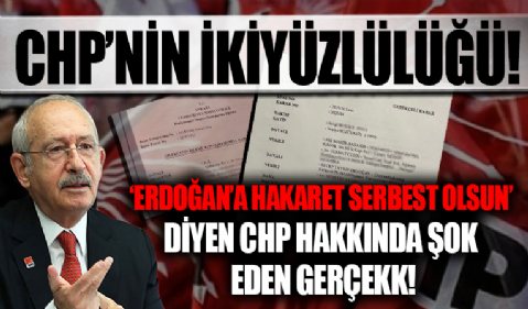 CHP yine işine geldiği gibi hareket ediyor! Cumhurbaşkanı'na hakaret 'suç olmasın' diyenler Erdoğan'a dava açmış...